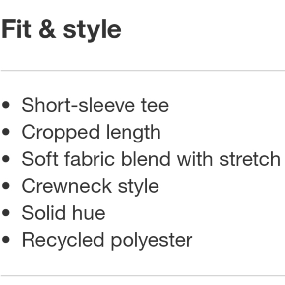 Wild Fable cropped short sleeve tee white 2X - Picture 9 of 12